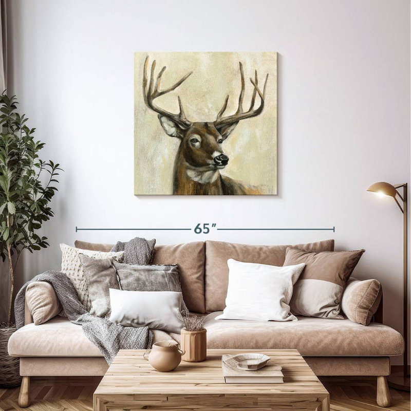 Crowle Bronze Deer, 36" H x 36" W