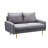Govany 57.8'' Velvet Loveseat-822535600-861520779