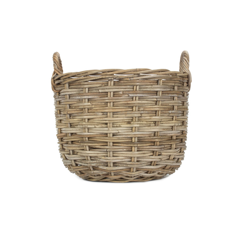 Wicker Rattan Log Storage Basket 