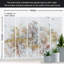 Murale botanique pelez et collez - Palmiers gris en or-701793364