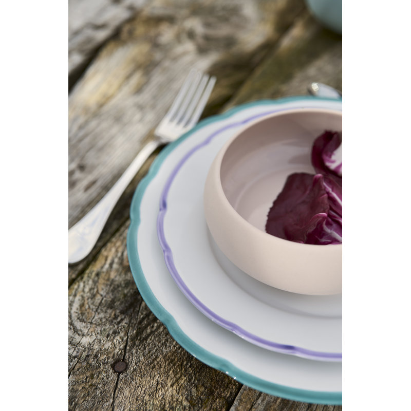 Reminiscence Porcelain Limoges Dinner Plate, White/Green