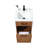 18" Modern Mini Free-standing Single Bathroom Vanity With Ceramic Top For Small Space