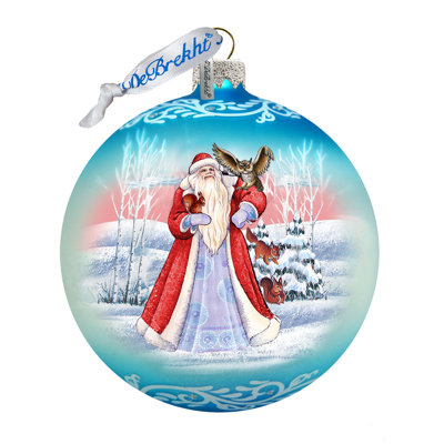 Holiday Splendor 3.5'' Handmade Glass Ball Ornament