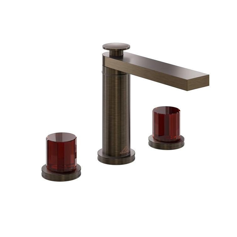 8 in. Widespread Bathroom Faucet with Pop-Up Drain, in Spot-Resistant Brown Bronze
