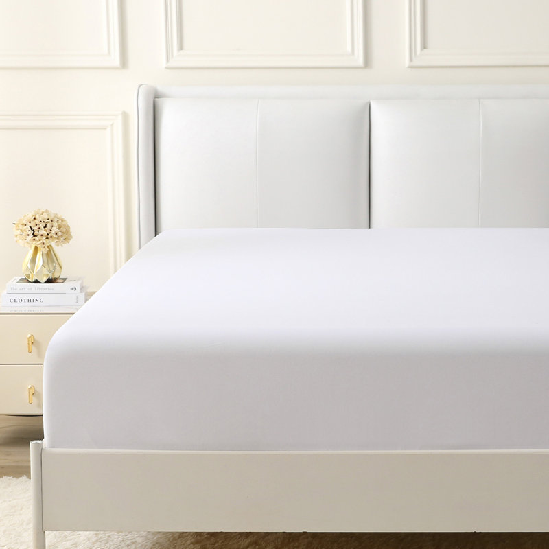Drap-housse en microfibre ultra douce Solayne 1800 Series, Drap-housse de taille simple, Blanc