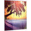 Bord de mer «Beach with Silhouettes of Palms» - reproduction de photo-35062563-35062571
