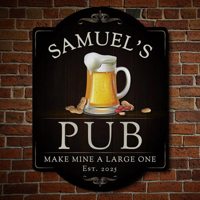 Beer & Nuts Customized Bar Wall Sign For Home