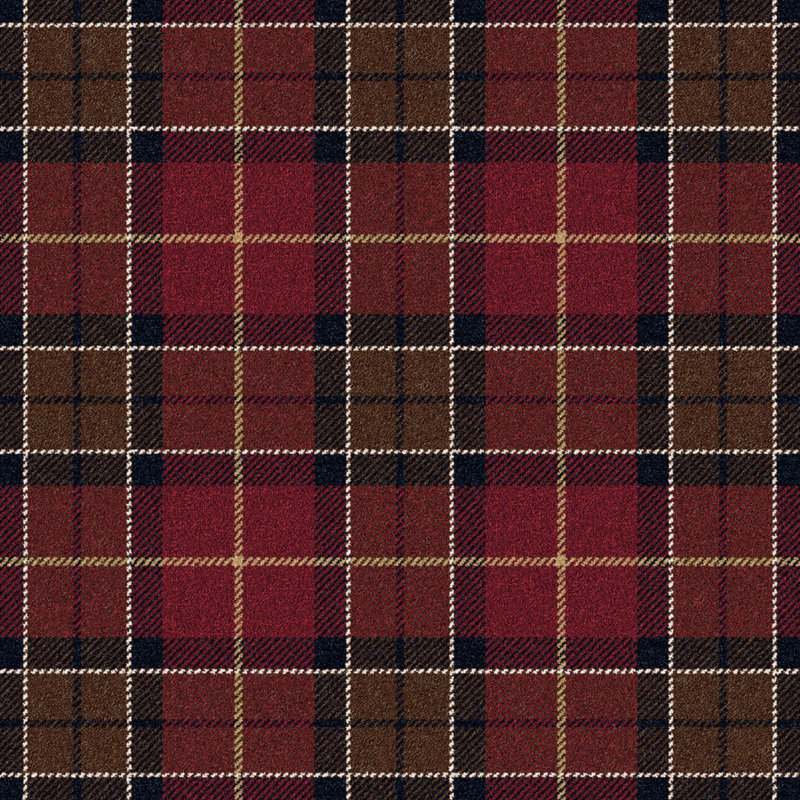 Alminus Design Center Magee Garnet Plaid Area Rug, Rectangle 5'4" x 7'8"