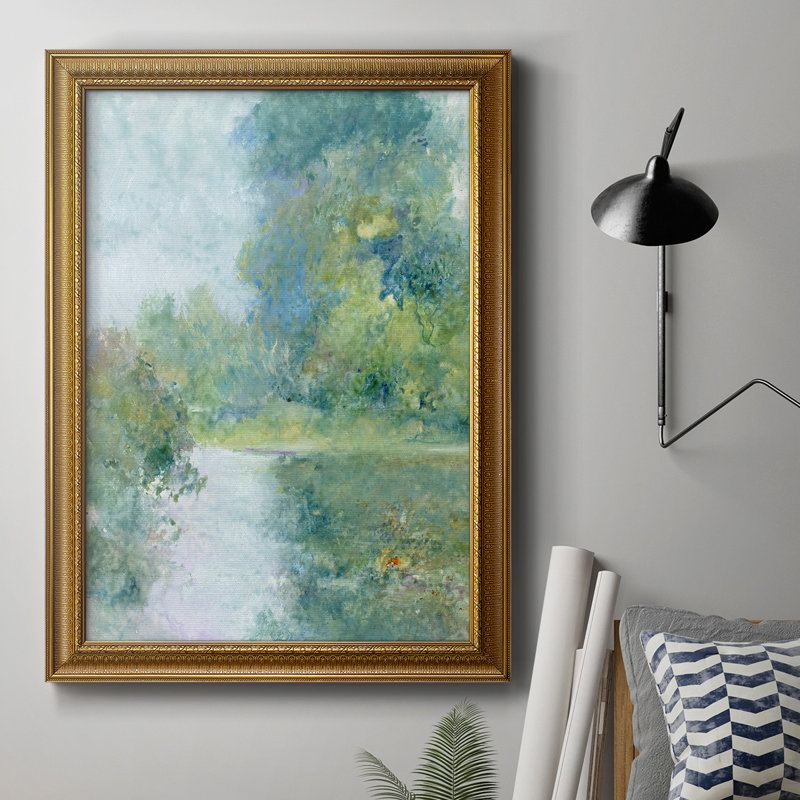 Toile encadrée de qualité supérieure Tranquil Stream II - prête à être accrochée, H 27 po x l 18 po x P 2,5 po