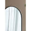 Black Arched Mirror With Metal Rim For Bedroom Living Room 24" X 36" Frame Home Interior