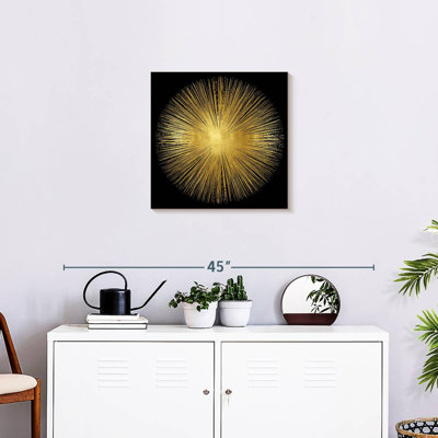 Soleil levant sur fond noir I
