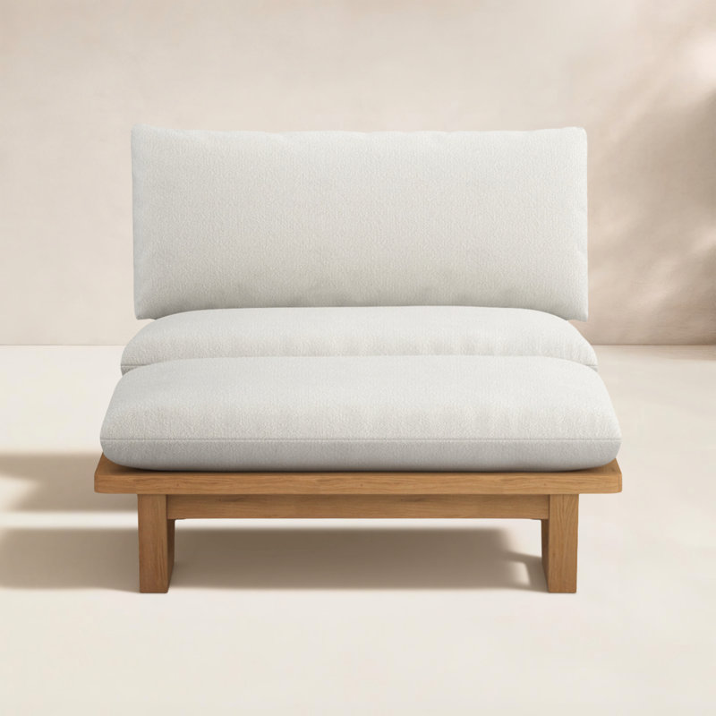 Dweller Outdoor Teak Lounge Chair, Yes