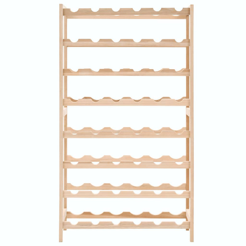 48 Bottle Solid Wood Wine Bottle Rack in Brown