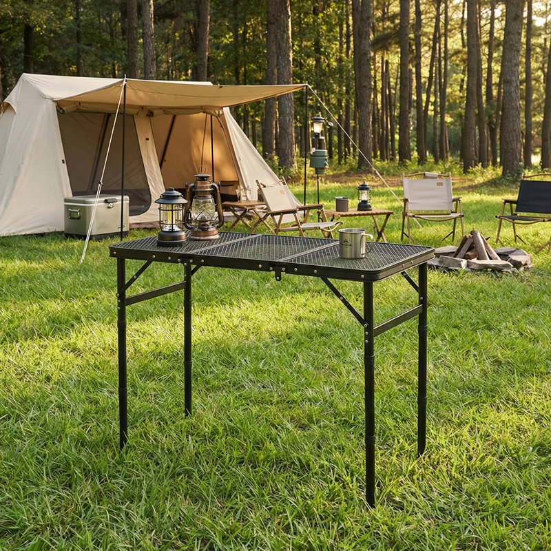 87cm Rectangular Adjustable Folding Table