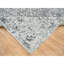 Tapis gris noué à la main de conception unique 9 pi 10 po x 14 pi nouvel âge Udelia