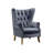 Calcott Velvet Wingback Chair-692444354