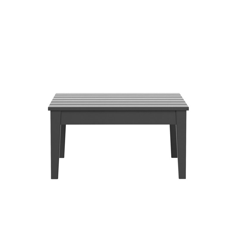 Joubert Outdoor Square HDPE Coffee Table, Grey