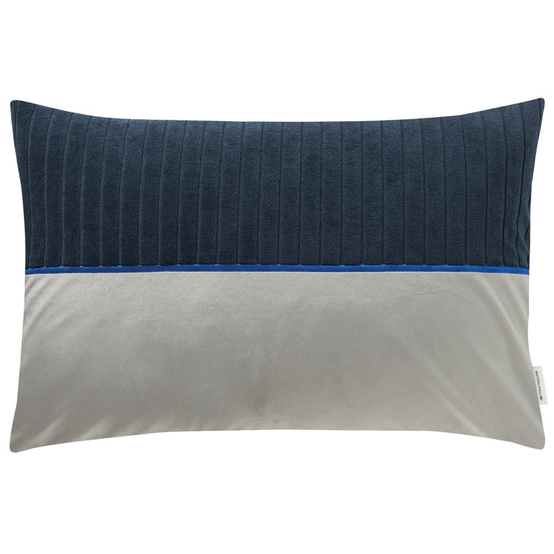 Rectangular Cushion Cover, Blue / White / Grey