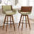 Modern Faux Leather Upholstered Swivel Stools-1305084205-1305084211