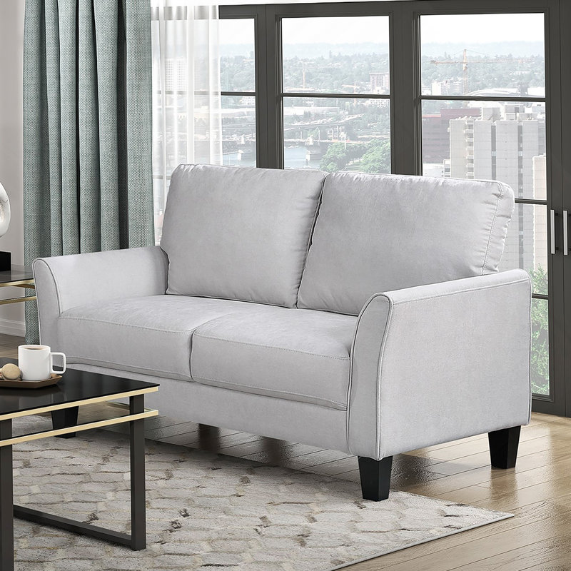 Ensemble de canapé 2 pièces Modern Modern Contemporary, Gris