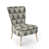 Geometric Gray/Black Polyester Blend selected