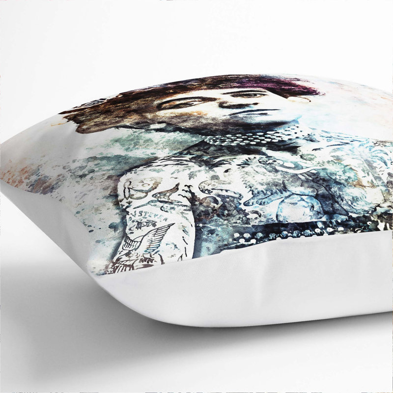 Square Throw Cushion, White, 55cm H x 55cm W x 20cm D