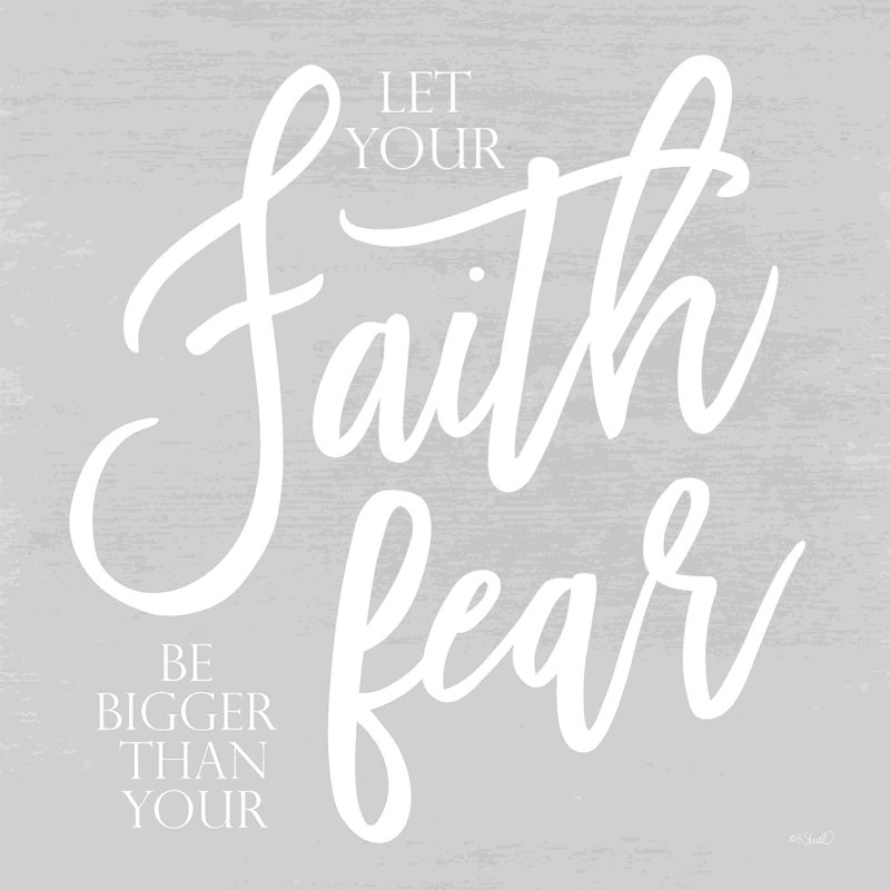 «Let Your Faith» par Kate Sherrill - impression, H 36 po x l 36 po, Non, Toile tendue