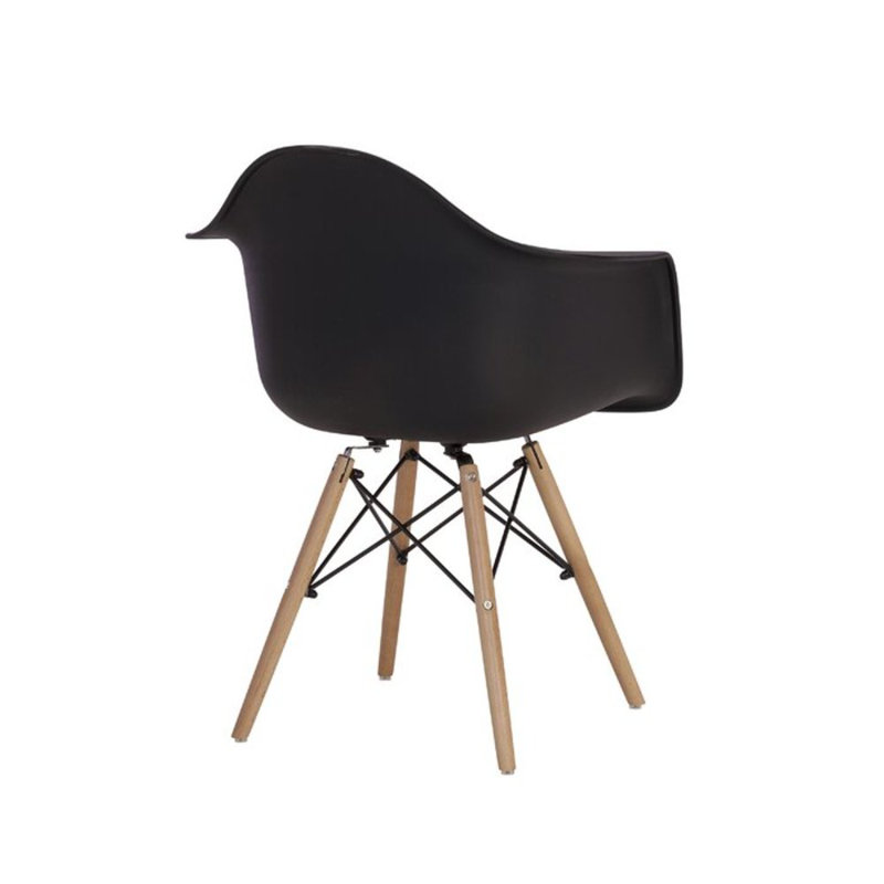 Cardone Arm Chair, Black/Natural