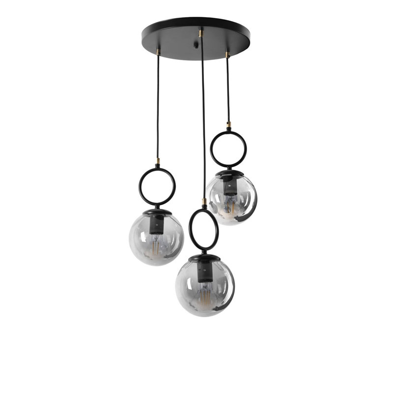 Lustre industriel scandinave, métal noir, 27,6 po x 11,8 po | Fabrication 100% métal, peinture séchée au four, revêtement en culot, douille E27 (40 W maximum) | Parfait pour les salons et salles à manger modernes, design élégant et durable