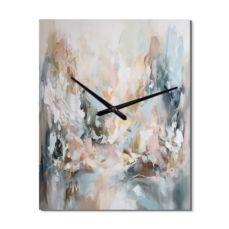 Île - Horloge murale abstraite, Moyen