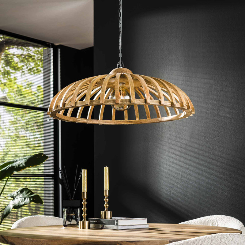 Aave 1 - Light Wood Dome Pendant