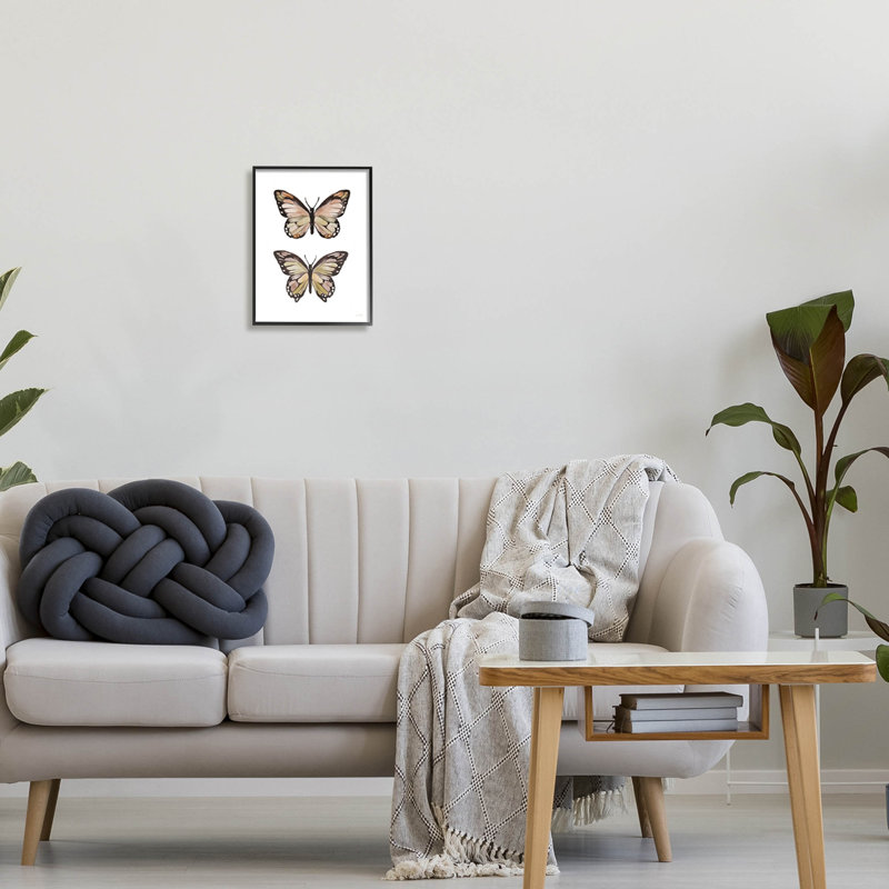 Ailes de papillon, insecte, art giclée par House Fenway, H 14 po x l 11 po x P 1,5 po, Giclée encadrée noir minuit