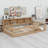 Floor Bed With Storage Cabinets And USB Ports-957043587