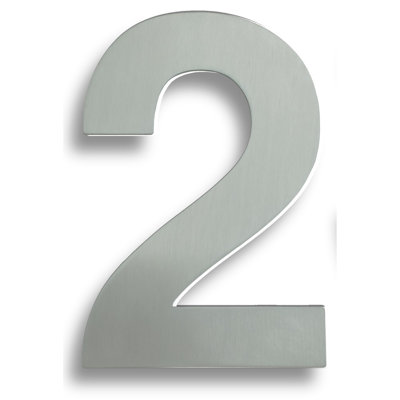 Colindale 18cm H Stainless Steel House Number