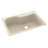 Swan 22'' W Single Bowl Solid Surface Dual Mount Kitchen Sink-38293820-38293822