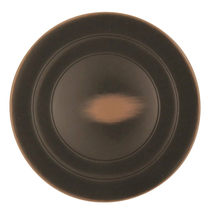 Deco 1 1/4" Diameter Mushroom Knob, Satin Nickel, 1.06" H x 1.06" W x 0.88" D
