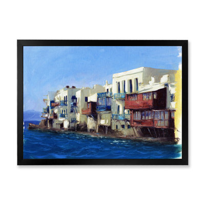 «Arab House On Méditerranée Ocean», reproduction sur toile flottante
