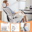 Chaise de bureau ergonomique à dossier haut en maille, appui-tête réglable, accoudoirs rabattables, chaise de jeu à roulettes pour la maison ou le travail, blanche.-1129446112