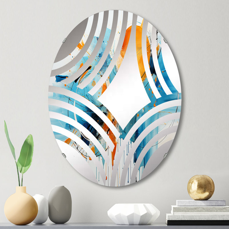 Collage Fusion VI - Miroir décoratif Baptist Fan, L 20 po x H 30 po
