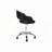 Office Chair,Adjustable Height,Swivel,Ergonomic,Armrests,Computer Desk,Work,Black Leather Look,Chrome Metal,Contemporary,