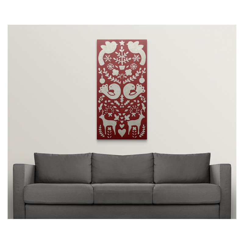 « ii » chariklia zarris, impression Christmas Joy, H 24 po x l 12 po x P 1,5 po, Toile