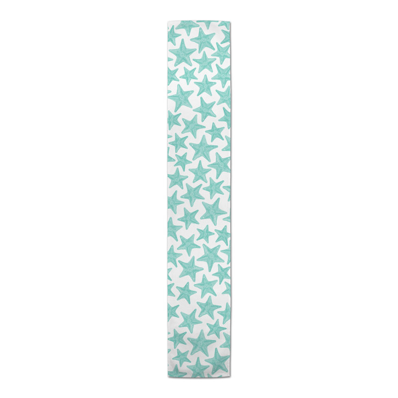 Cotte Rectangle Polyester Table Runner, 72" x 16", Teal