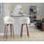 Siège beige / cadre noir / argent sélectionné