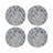 Chevron Vegan Leather Round Pebble Placemat-50817567