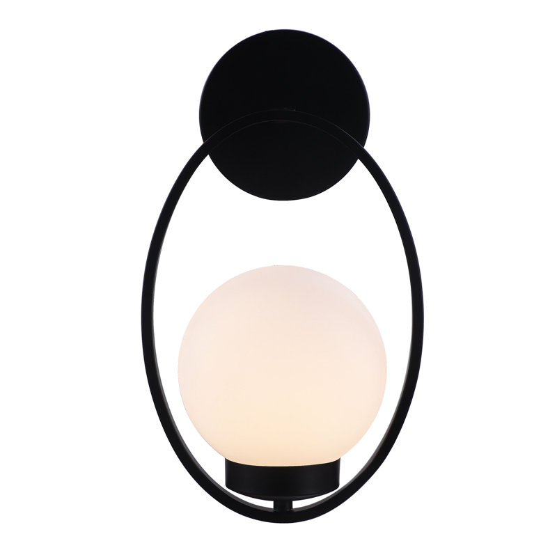 Applique pour salle de bain Aspen, Noir mat