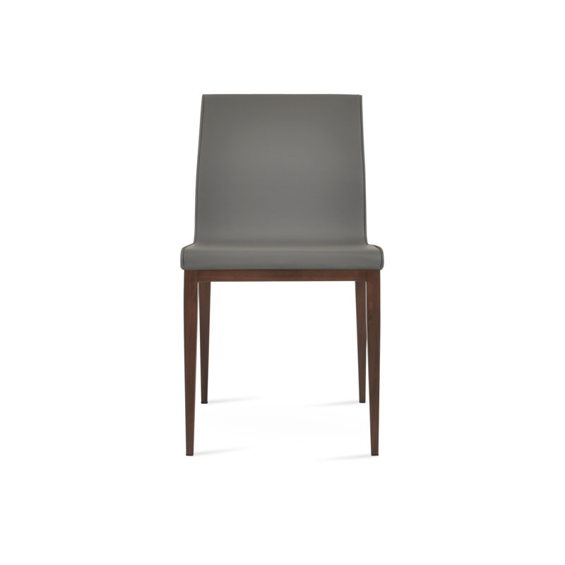 Chaise de salle à manger Polo, Similicuir gris
