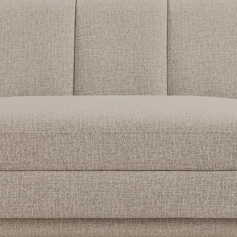 Chaise avec accoudoirs gauche en tissu Chiquita, Orienté à gauche (vu de face), Tissu beige