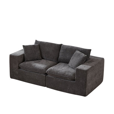 Canapé modulaire rembourré 78 po.