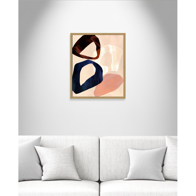 Loop III Print par Violets Print House, Grain de bois naturel, L 21,5 po x H 25,5 po, Impression encadrée