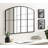 Latitude Run® Forsyth Windowpane Arch Mirror Black-1521054859